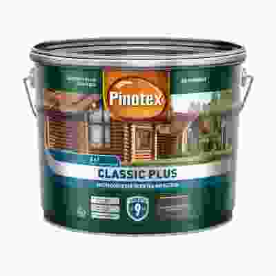 Пропитка для дерева быстросохнущая Pinotex Classic Plus 3 в 1 бесцветный (9л)