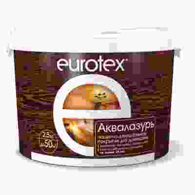 Защитно-декоративное покрытие для древесины Eurotex Аквалазурь белый 9 кг