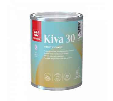 Tikkurila Kiva 30 Водоразбавляемый лак для деревянных поверхностей полуматовый (2,7л)