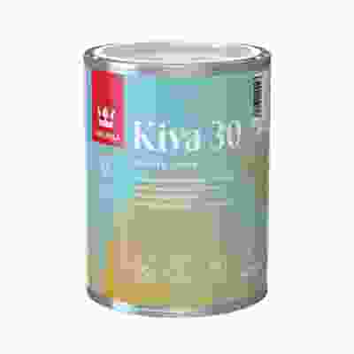 Tikkurila Kiva 30 Водоразбавляемый лак для деревянных поверхностей полуматовый (2,7л)