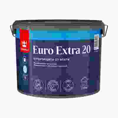 Tikkurila Euro Extra 20 Краска моющаяся для влажных помещений (9л)