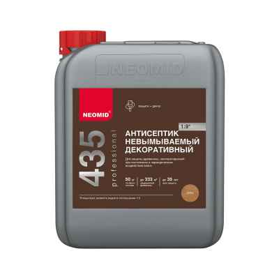 Антисептик для дерева Neomid 435 Eco концентрат, орех (5л)