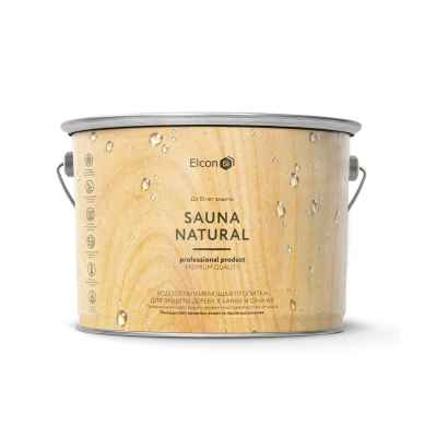Пропитка для бани и сауны Elcon Sauna Natural (2л)