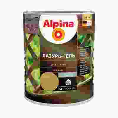Защитная лазурь-гель для дерева Alpina, 9 л, орех