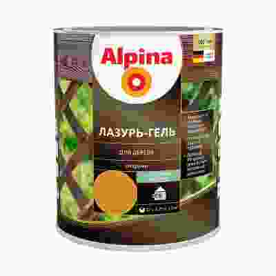 Защитная лазурь-гель для дерева Alpina, 9 л, рябина