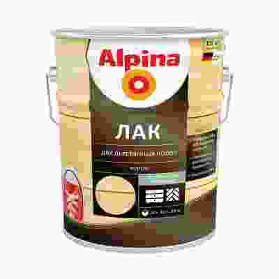Лак для деревянных полов Alpina, алкидно-уретановый, матовый, 10 л