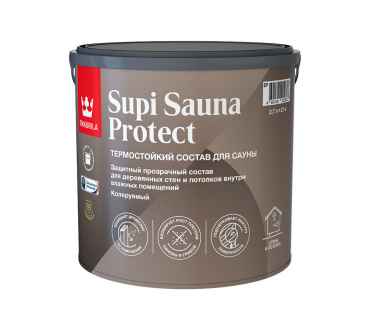 Защитный состав для саун Tikkurila Supi Sauna Protect, полуматовый 2,7л