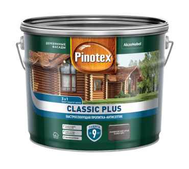 Пропитка для дерева быстросохнущая Pinotex Classic Plus 3 в 1 ель натуральная (9л)