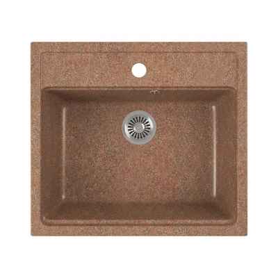 Мойка для кухни GreenStone GRS-06-307, врезная, 565 x 505 мм, терракотовая