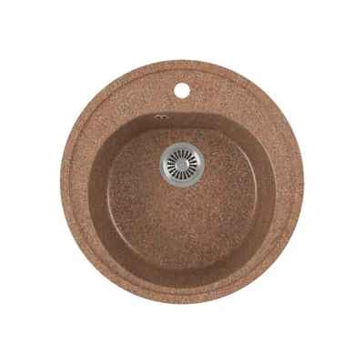 Мойка для кухни GreenStone GRS-08-307, врезная, d 505 мм, терракотовая