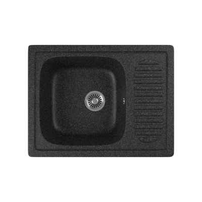 Мойка для кухни GreenStone GRS-13-308, врезная, 650 x 500 мм, черная