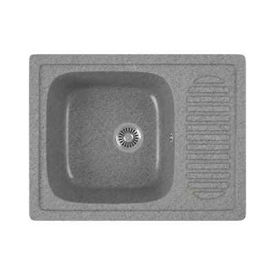 Мойка для кухни GreenStone GRS-13-309, врезная, 650 x 500 мм, темно-серая