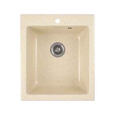 Мойка для кухни GreenStone GRS-17-328, врезная, 415 x 490 мм, бежевая