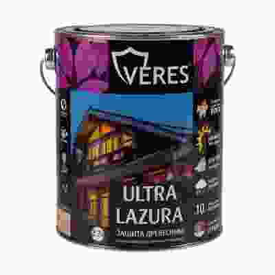 Пропитка для древесины Veres Ultra Lazura №4 орех (2,7л)