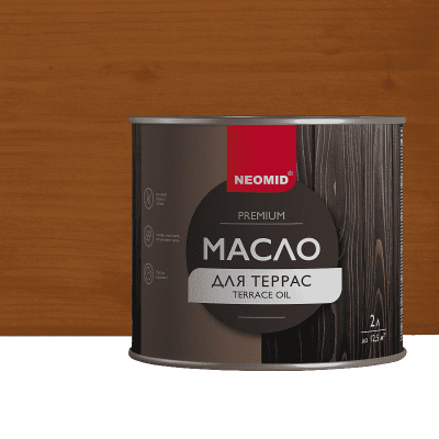 Масло для террас Neomid Premium орех (2л)