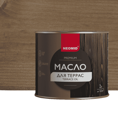 Масло для террас Neomid Premium палисандр (2л)