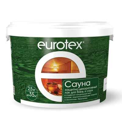 Защитный лак для сауны и бани Eurotex (2,5л)