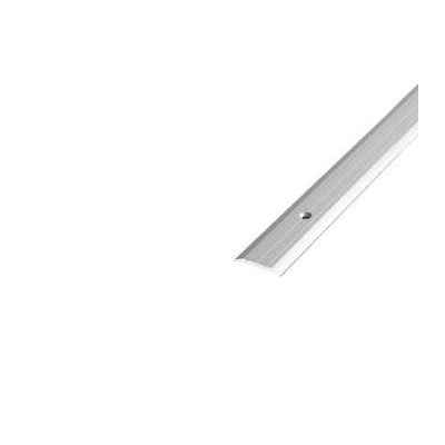 Порог прямой стыкоперекрывающий Лука ПС-01 1350 x 25 мм серебро люкс