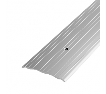 Порог прямой стыкоперекрывающий Лука ПС-07, 900 x 60 мм, серебро люкс