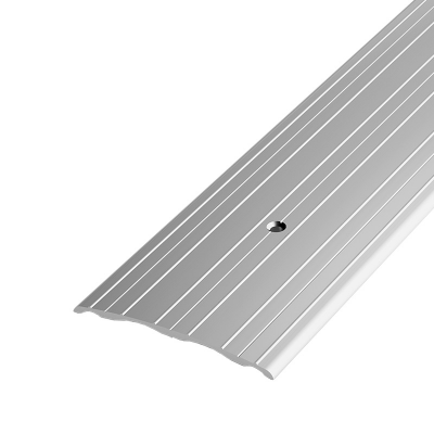 Порог прямой стыкоперекрывающий Лука ПС-07, 900 x 60 мм, серебро люкс