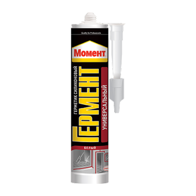 Герметик силиконовый универсальный Момент Гермент белый (280мл)