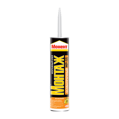 Монтажный клей Момент ''Монтаж Особопрочный МР-55'' картридж (423г)