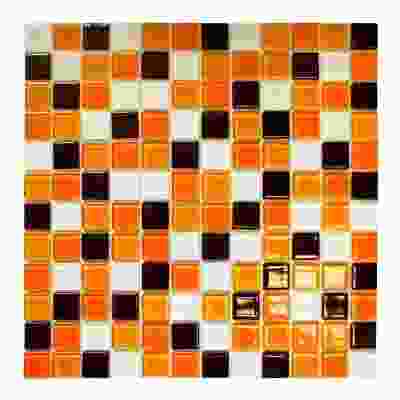 Мозаика Elada Crystal CB806 (327х327х4мм) рыже -коричневая