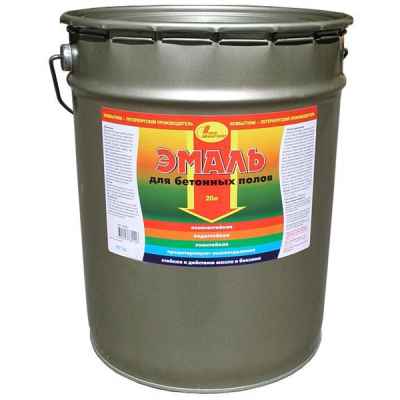 Эмаль для бетонных полов износостойкая НОВБЫТХИМ серая 20 л