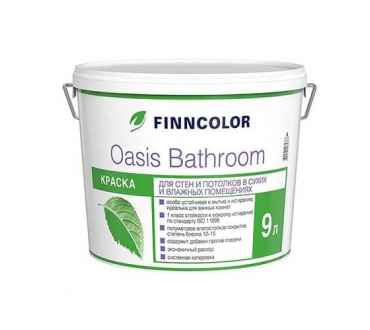 Краска для влажных помещений Finncolor Oasis Bathroom база А белая (9л)