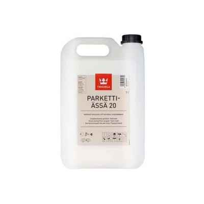 Tikkurila Parketti-Assa 20 Водоразбавляемый лак для пола полуматовый (5л)