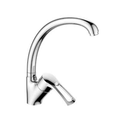 Смеситель для кухни Rossinka T40-23 высокий поворотный излив