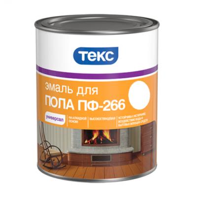 Эмаль для пола ПФ-266 Текс универсал  красно-коричневая (2,2кг)
