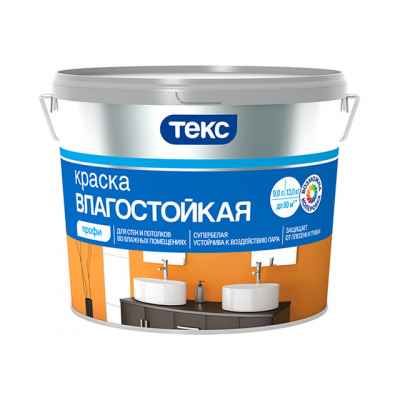 Краска влагостойкая ТЕКС класс ПРОФИ супербелая (4,5л)