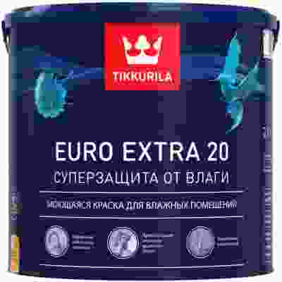 Tikkurila Euro Extra 20 Краска моющаяся для влажных помещений (2,7л)