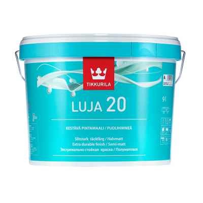 Tikkurila Luja 20 Краска для влажных помещений полуматовая (9л)