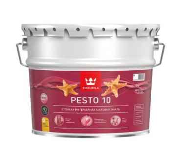 Tikkurila Pesto 10 Матовая интерьерная эмаль для стен и потолков (9л)