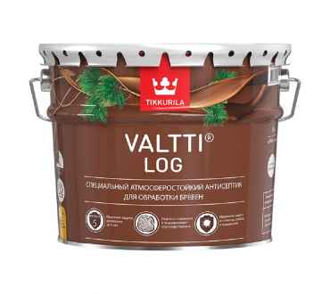 Tikkurila Valtti Log антисептик для обработки бревен бесцветный (9л)