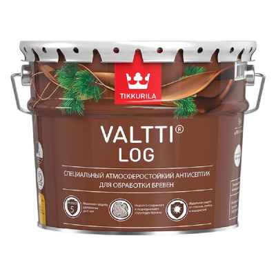 Tikkurila Valtti Log антисептик для обработки бревен орегон (9л)