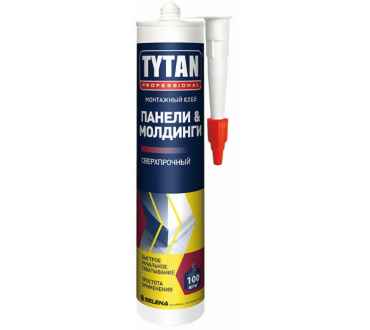 Клей монтажный для панелей и молдингов каучуковый бежевый Tytan (310мл)