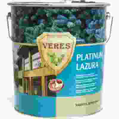 Veres Platinum Lazura декоративно-защитная пропитка для древесины №12 белый 9л