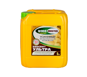 Woodmaster Биосепт Ультра антисептический пропиточный состав для древесины 5кг