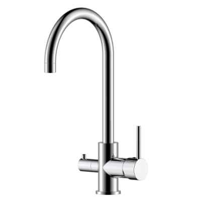 Смеситель для кухни Rossinka Z35-28 высокий излив с подключением к фильтру