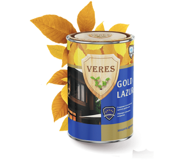 Veres Gold Lazura декоративно-защитная лессирующая пропитка для древесины № 2 сосна 2,7л