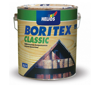 Boritex Сlassic декоративное защитное покрытие №4 орех 10л