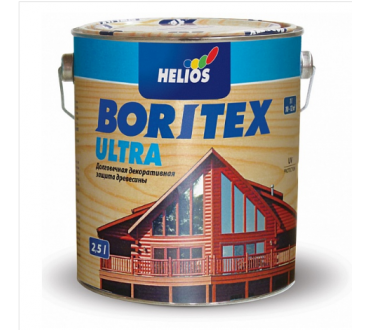 Boritex Ultra декоративное лазурное защитное покрытие №4 орех 10л