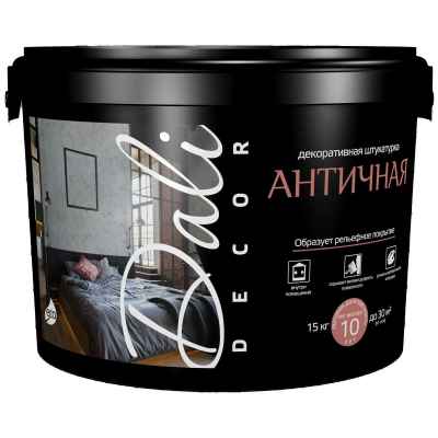 Декоративная штукатурка Dali-Decor Античная акриловая белая (15кг)