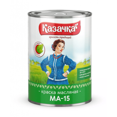 Краска масляная КАЗАЧКА МА-15 зеленая (20кг)
