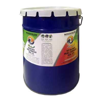 Краска масляная МА-15 Новоколор сурик железный красно/коричневый 25 кг