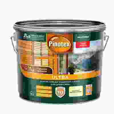 Pinotex Ultra пропитка для защиты древесины тик 9л