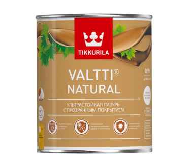 Tikkurila Valtti Natural ультростойкая лазурь с прозрачным покрытием (9л)
